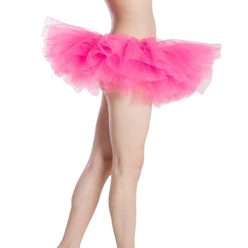 Factory direct selling Amazon hot adult skirt mesh tutu skirt 5 layer gauze skirt cake performance skirt