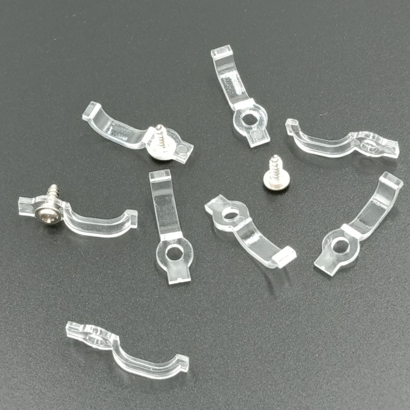 LED裸板スリーブシリコンランプ固定クリップ付き8mm 10mm 12mm透明スリーブゴム留め具|undefined
