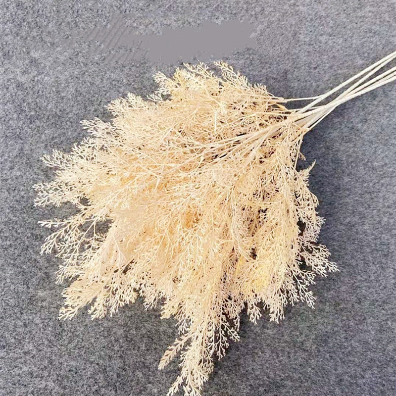 6 fork Misty artificial flower Misty wedding road lead Phoenix tail grass wedding hall hotel home ceiling plastic flower fake flower