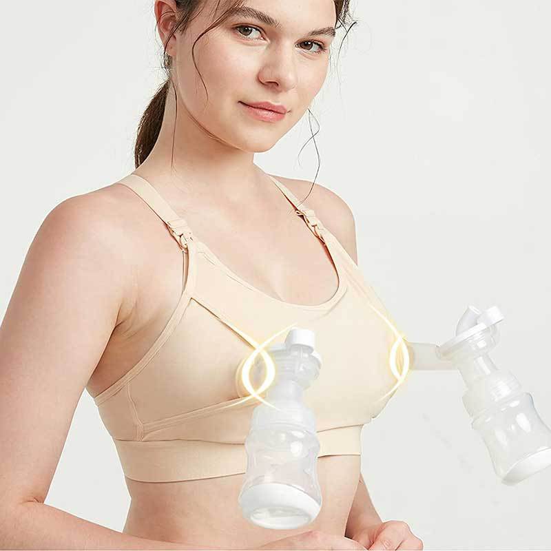 Factory Cross-border Hand-free Non-rimmed Breast Bra Adjustable Extension Buckle Seamless Pregnant Women Nursing Bra Underwear