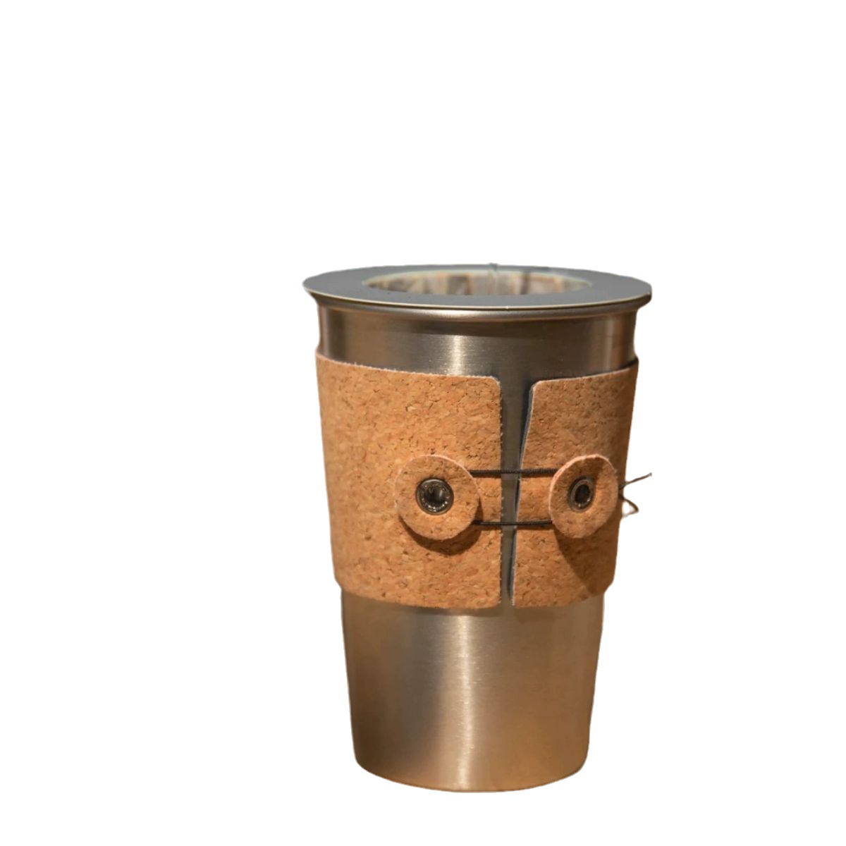 Eco-friendly cork hand-ground coffee maker business hand-in-hand gift hand-made coffee suit outdoor portable coffee appliance