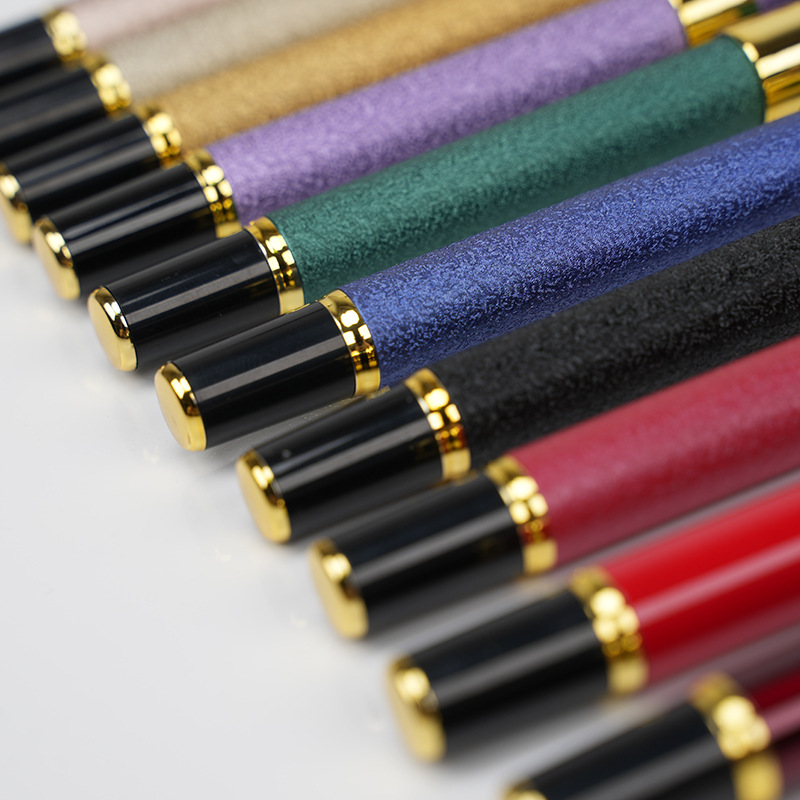 Faucet pen metal frosted Rod 12 color bead signature pen advertising gift pen gel pen lettering logo