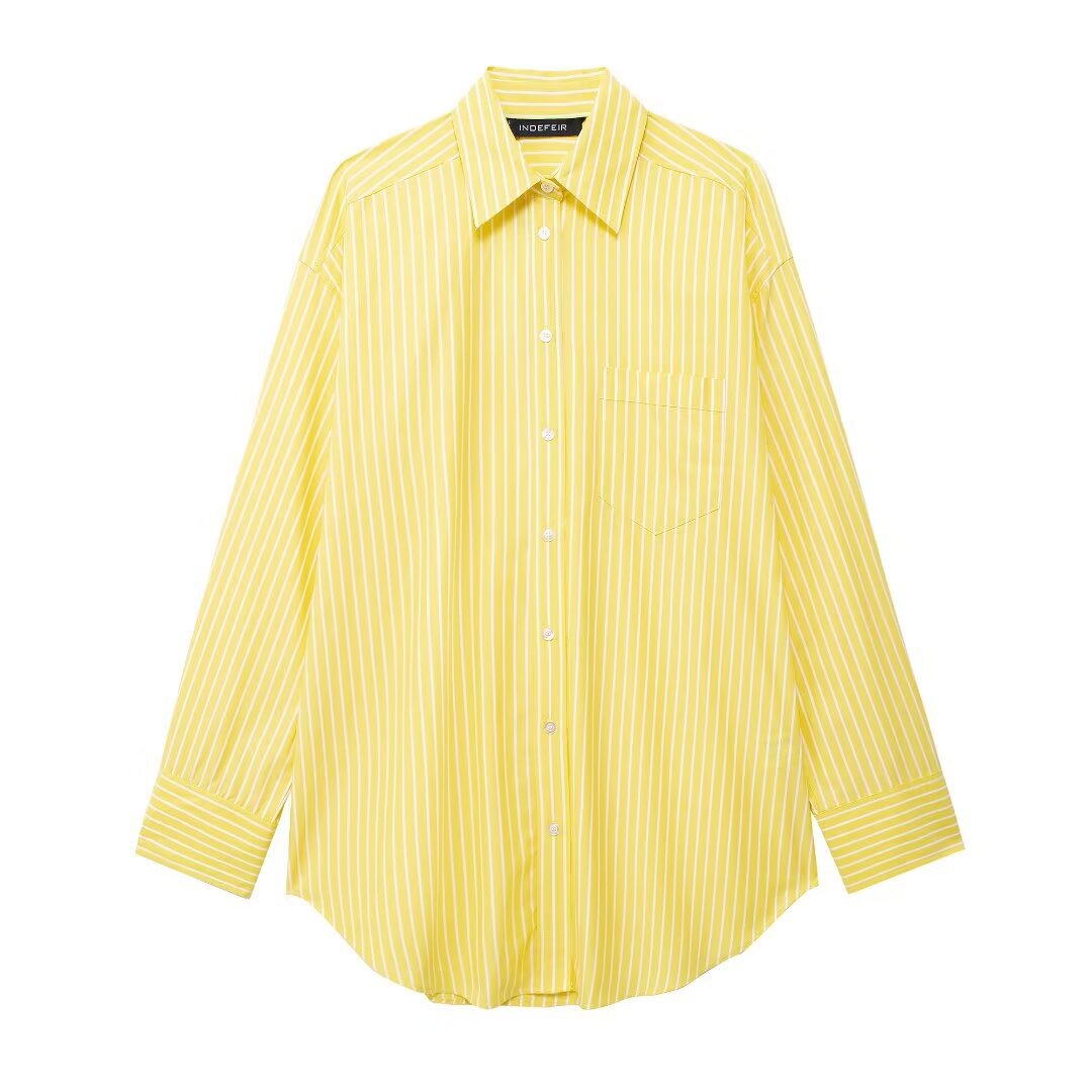 Foreign trade wholesale spring and summer new European and American style striped loose shirt 3217253 pajamas style trousers 6929414