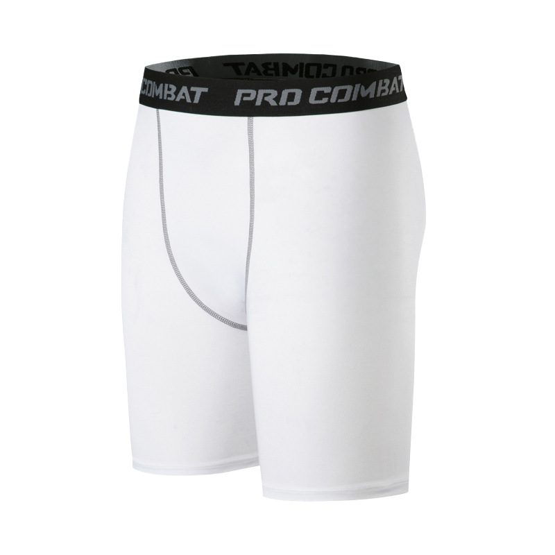 in stock Sports Tight Pants Men's Running Stretch Bottoming Shorts Cycling Training Compression Pants Basketball Quick-drying Fitness Pants