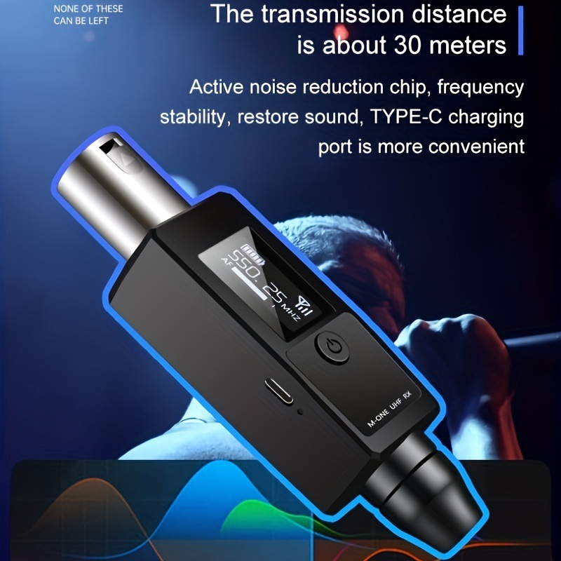 Wireless microphone transmitter receiver microphone wireless system, guitar instrument amplifier speaker