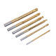 Serrated twist drill high speed steel round shank 6-piece set woodworking groove drill serrated twist drill straight shank serrated drill