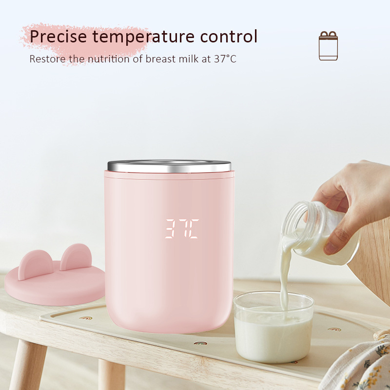 Portable bottle warmer multi-function Portable milk warmer wireless fast charging long endurance milk warmer