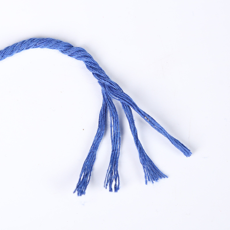 3mm color cotton rope diy handmade 4mm tapestry rope woven rope 5mm gift decorative cotton rope hat rope wholesale