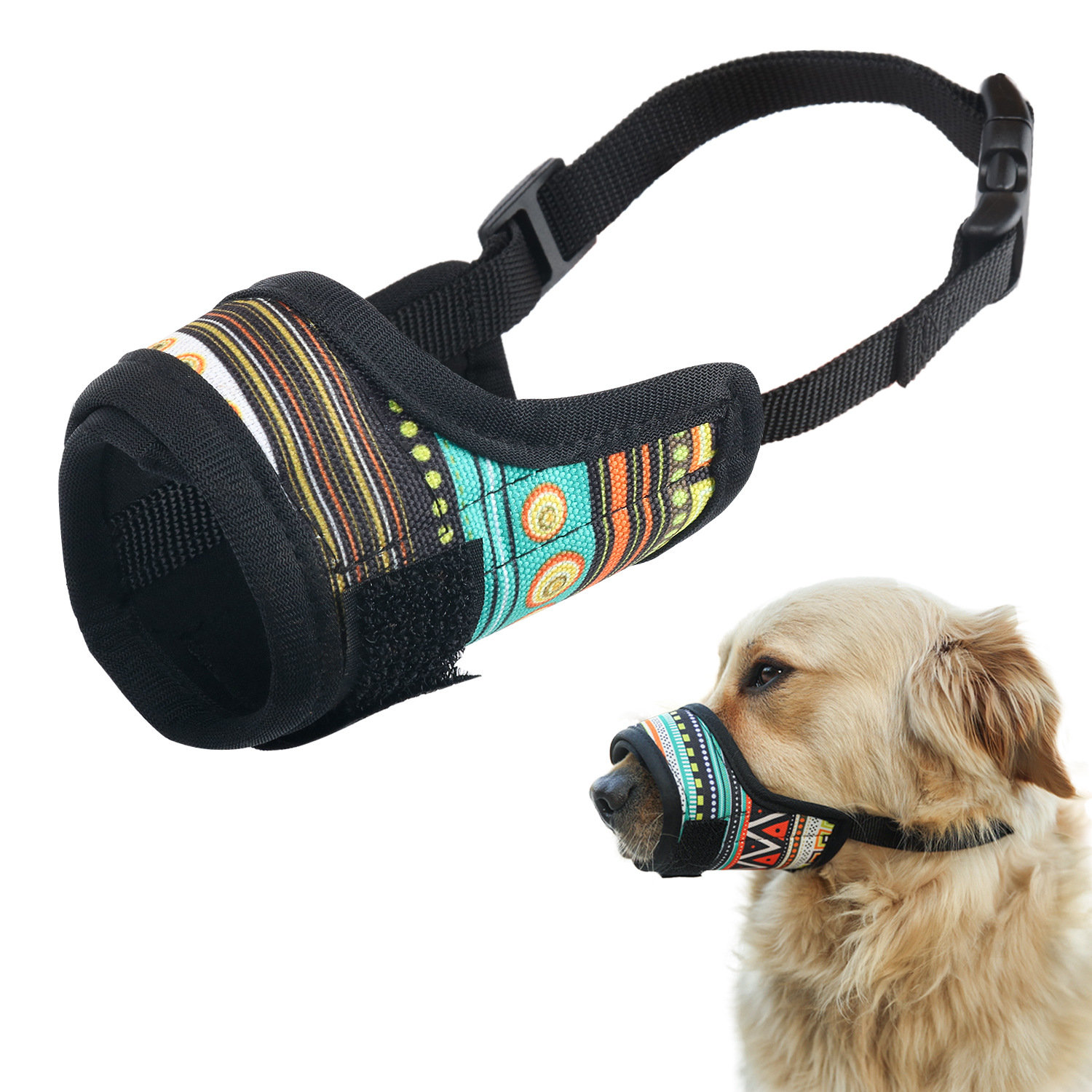 2022 cross-border new dog mouth long mouth dog anti-eating anti-bite dog mask small, medium and large dog mask spot