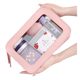 Manufacturers in stock fashion simple transparent pvc waterproof cosmetics storage bag, cross-border new wash cosmetic bag