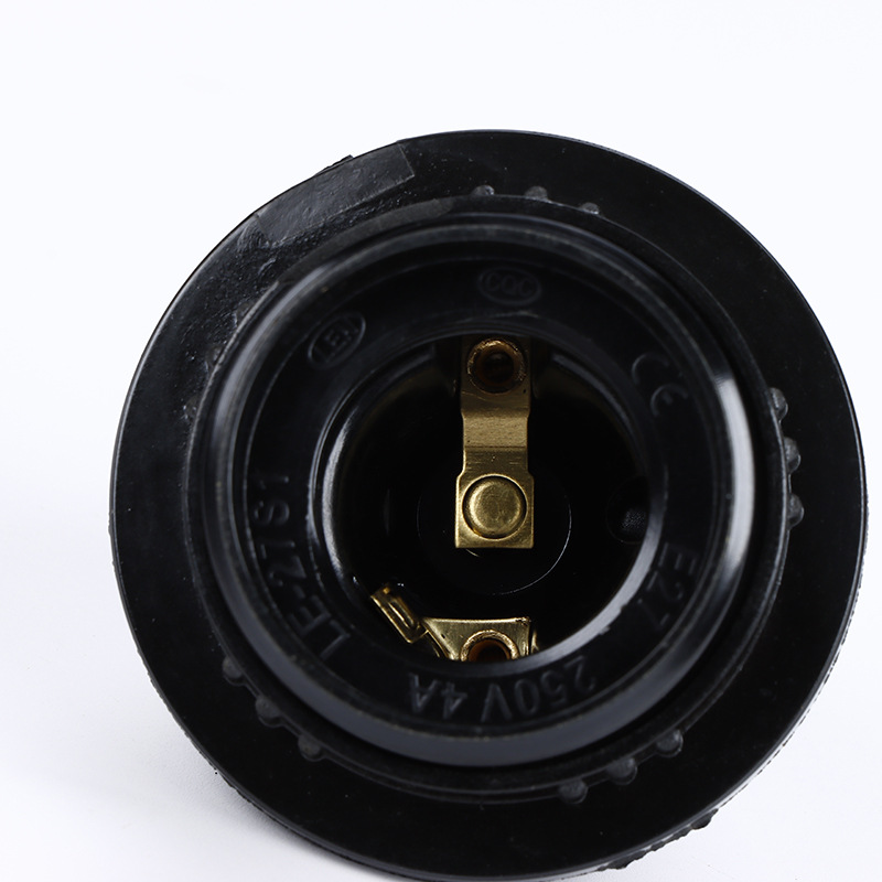 Lamps spiral lamp holder lamp socket table lamp floor lamp accessories E27E14 self-locking black Bakelite screw lighting