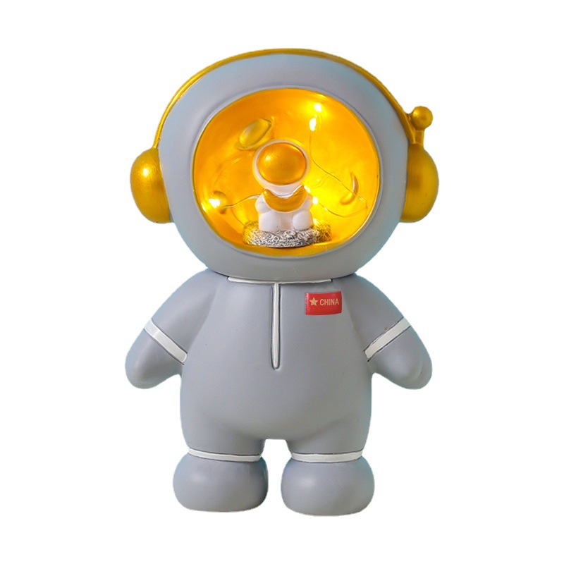 South Korea cute ins astronaut night light spaceman piggy bank bedroom decoration night light girl birthday gift
