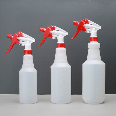 Factory spot 1000ml alcohol spray bottle cleaning bottle disinfection with scale strong automotive products acid and alkali resistance