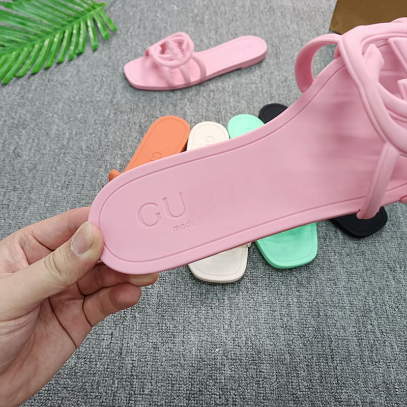 GG Slippers Women's Shoes Europe and America Big Brand 2024 New Ladies Sandals and Slippers slippers Europe Station Cross-border