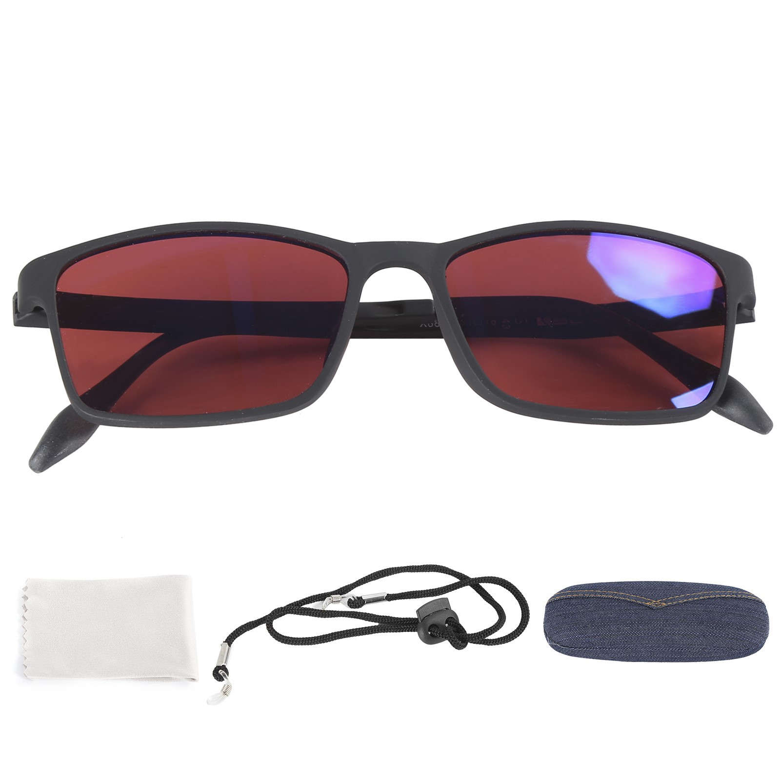 Bloomberg color blindness color weakness frame goggles art chemical construction design red and green color weakness correction glasses
