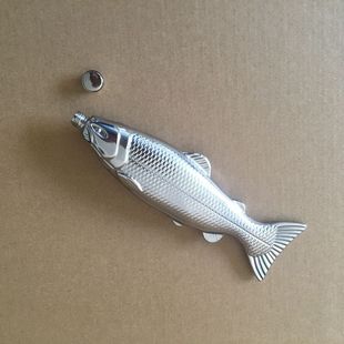 Spot Hot Sale 4oz Stainless Steel Fish Shaped hip flask 304 Stainless Steel fishing hip flask hip flask