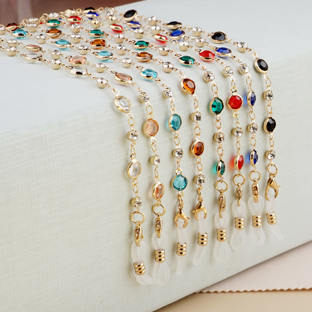 Glasses Chain Sunglasses Hanging Chain Colored Diamond Chain Crystal Metal Chain Sunglasses Chain Hanging Chain Glasses Chain Hanging Neck