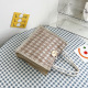 Style one houndstooth deep khaki