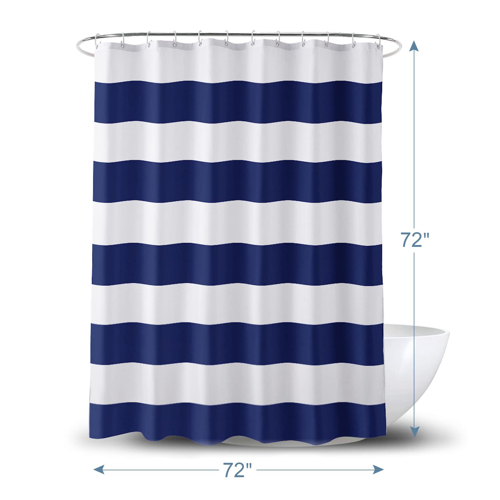 Printed striped polyester bathroom shower curtain waterproof bathroom shower curtain fabric thickened Bath four-piece wholesale