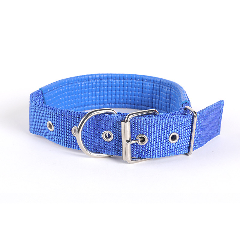 Factory direct dog nylon collar dog collar solid color dog collar collar collar collar traction pet supplies wholesale