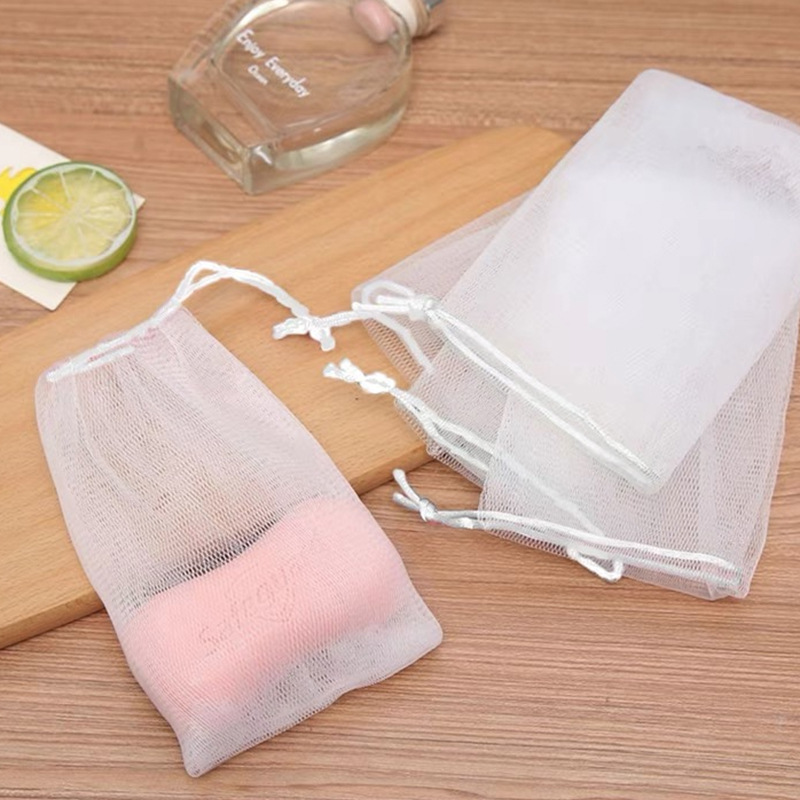 Foaming net soap bag bubbler large cleansing shampoo thickened soap net bag face washing soap bag in stock wholesale