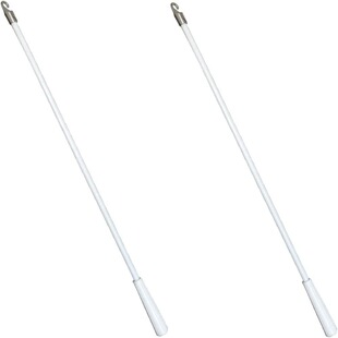 Cross-border 12-inch pleated curtain accessories pleated curtain glass fiber rotating rod Venetian blind white pull rod hanging rod