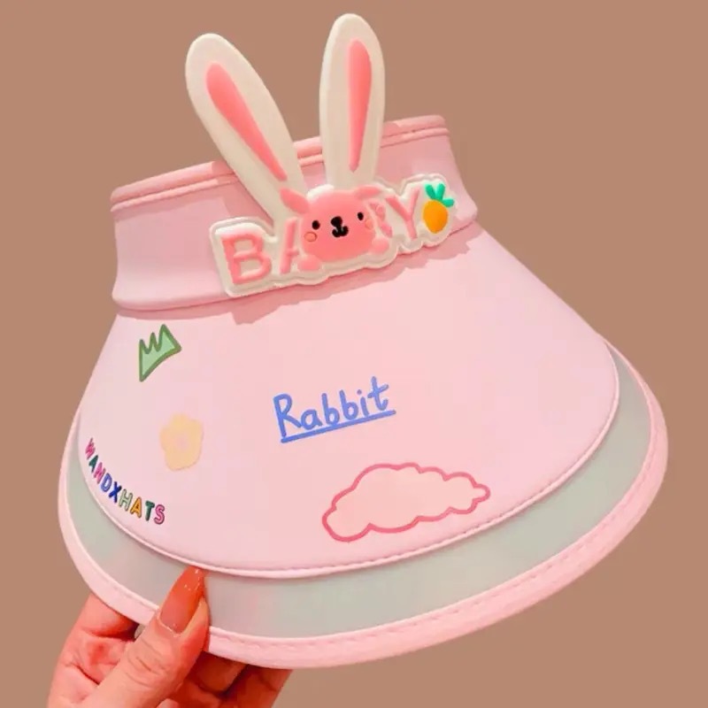 Chapeau de protection solaire pour enfants, prix d'usine, vente directe, chapeau d'été vide, protection UV, chapeau de soleil pour bébé, chapeau de soleil respirant, dessin animé_voghion.com