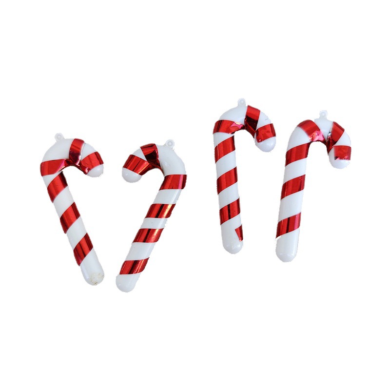 Mini Santa Claus crutch craft decoration DIY accessories plating/Ribbon small crutch 2.5-7.5cm