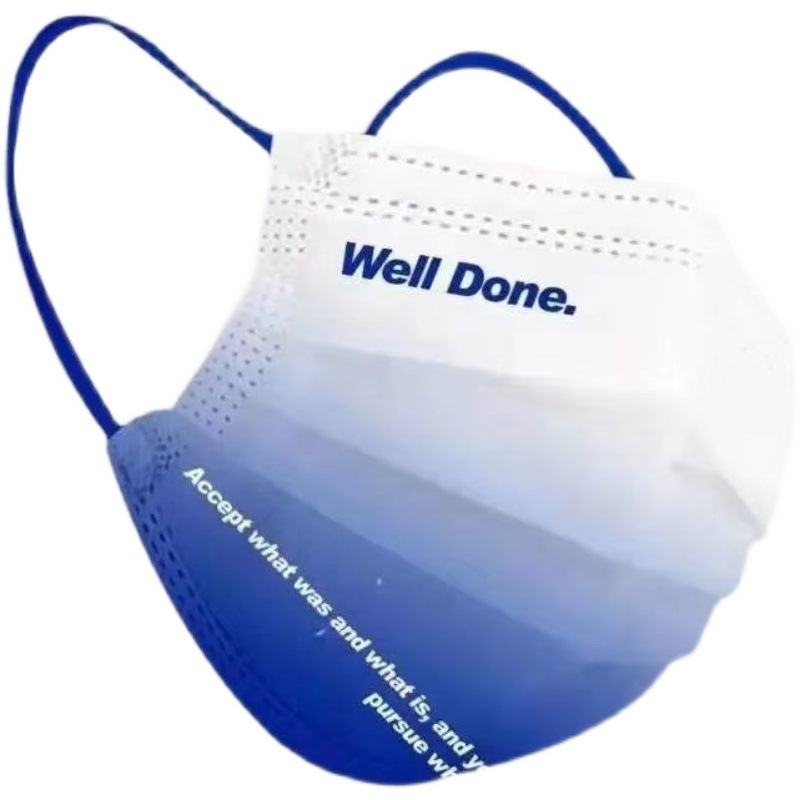 Klein blue mask adult children disposable protective girl heart High-looking mask Internet celebrity independent packaging