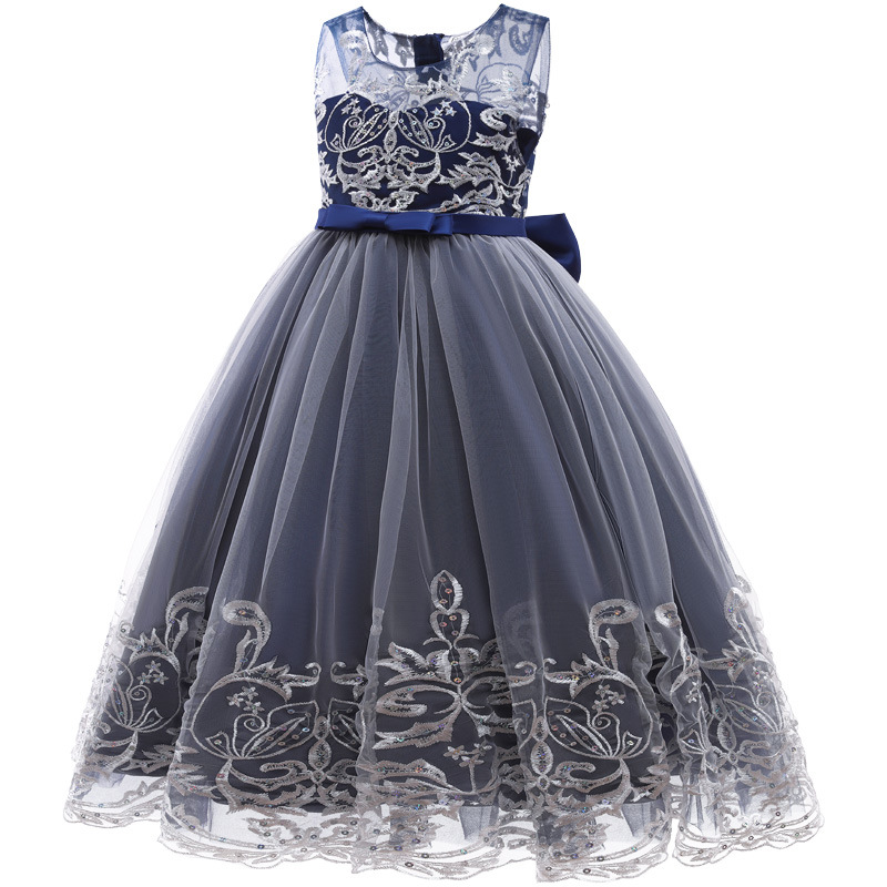 CARISA CARISA girls' dress dress sleeveless mesh performance host princess dress cross-border one-piece delivery