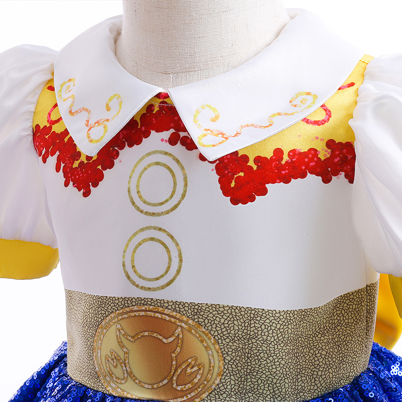 European and American cosplay Toy Story Tracy Children's Skirt Contrasting Color Waist Princess Skirt Girls' Gown Tutu Skirt
