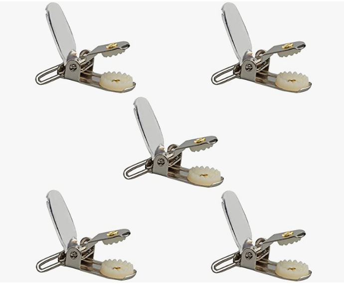Men's Strap with Adhesive Duckbill Clip Men's Sling Anti-slip Duckbill Buckle with Needle and Nail Strap Clip 0028