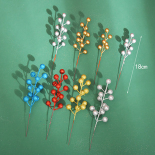 Christmas simulation Gold fruit string red fruit dried flower decoration shooting props Christmas decoration desktop ornaments