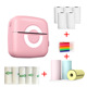 C13 foreign trade powder 5 rolls of printing paper 5 rolls of adhesive 3 rolls of colored paper color pen