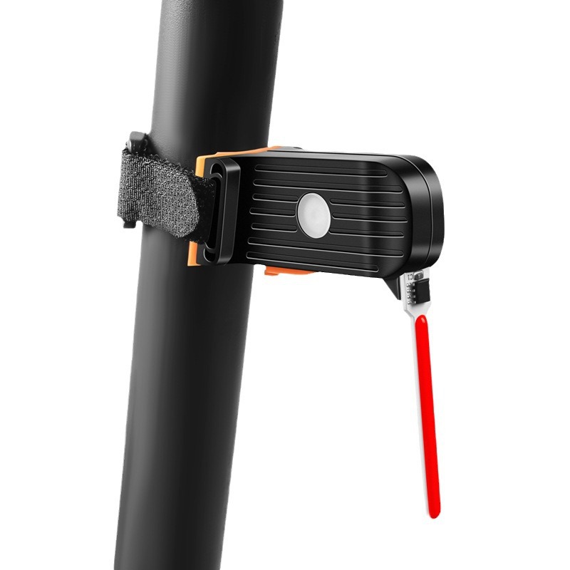 Bicycle tail light flowing water usb rechargeable mountain bike light night riding road bike riding highlight creative equipment accessories