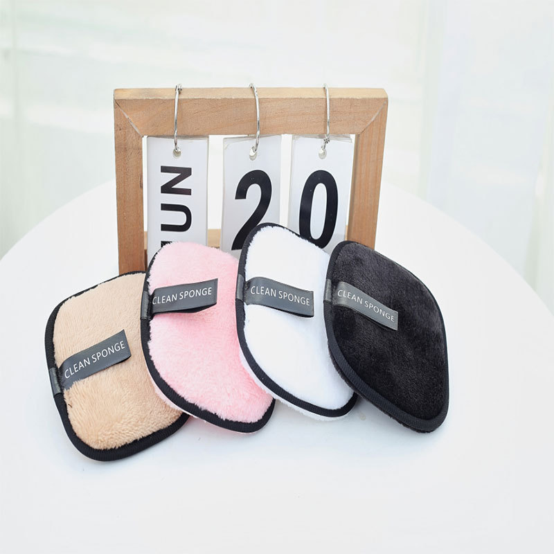 Recommended long velvet square makeup remover pad microfiber powder puff face puff thickened face puff clean water Makeup Remover Cleansing towel
