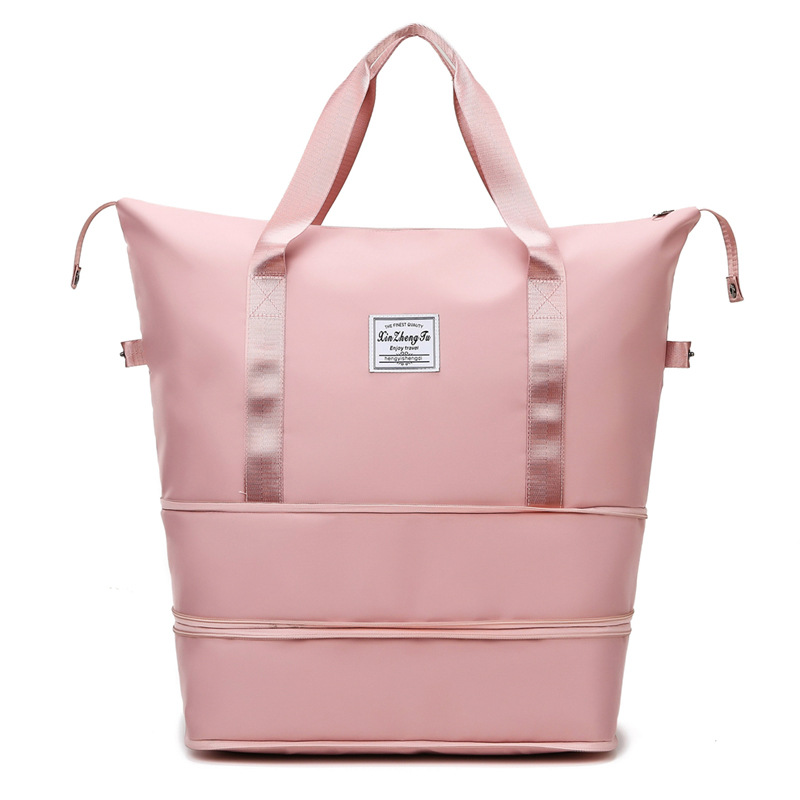 Factory wholesale travel bag LOGO portable waterproof wet and dry separation bag large capacity folding short travel gym bag
