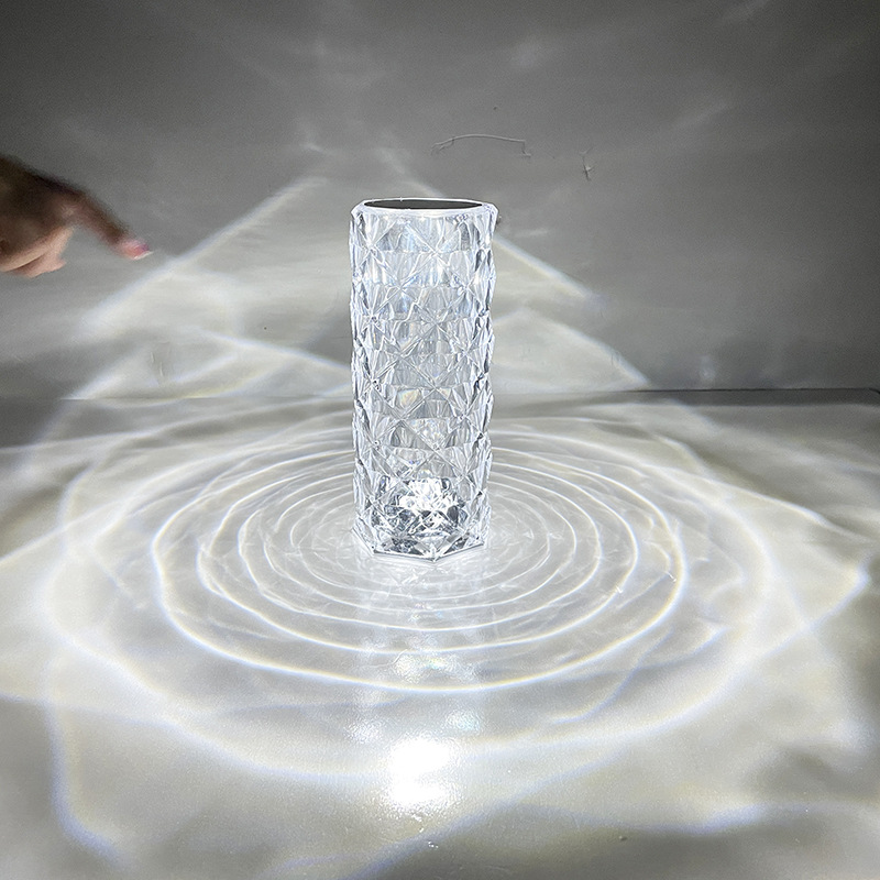 Explosions Crystal Rose lamp decorative desk lamp bedroom Net red atmosphere USB charging bedside Pat night light Wholesale