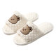Bear indoor open toe warm indoor home wooden floor slippers warm