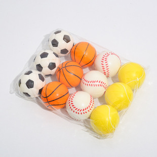 Cross-Border good-selling pu Foam 63mm foam pressure ball children's toy teaching pressure ball wholesale printing
