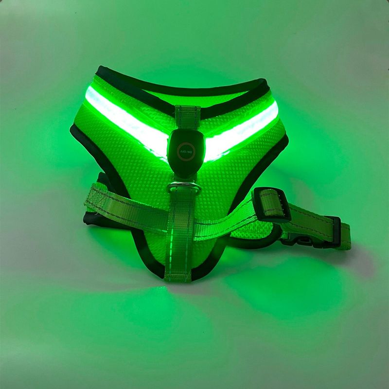 ペット用品led発光犬胸ストラップ充電網布発光犬ストラップメーカー直供|undefined