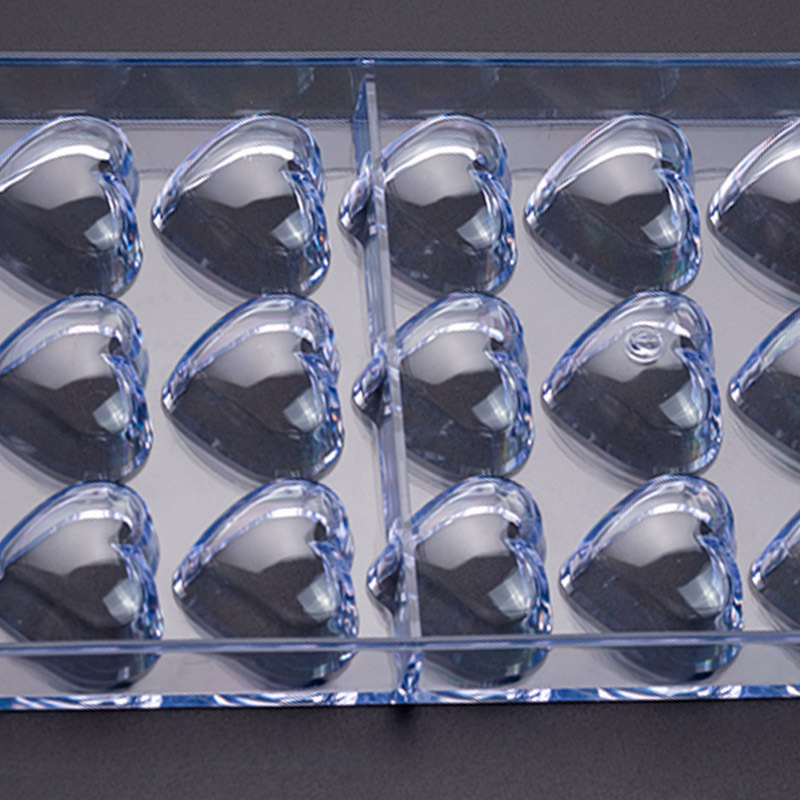 21-piece love chocolate mold transparent plastic mold DIY jelly pudding baking tool cake mold