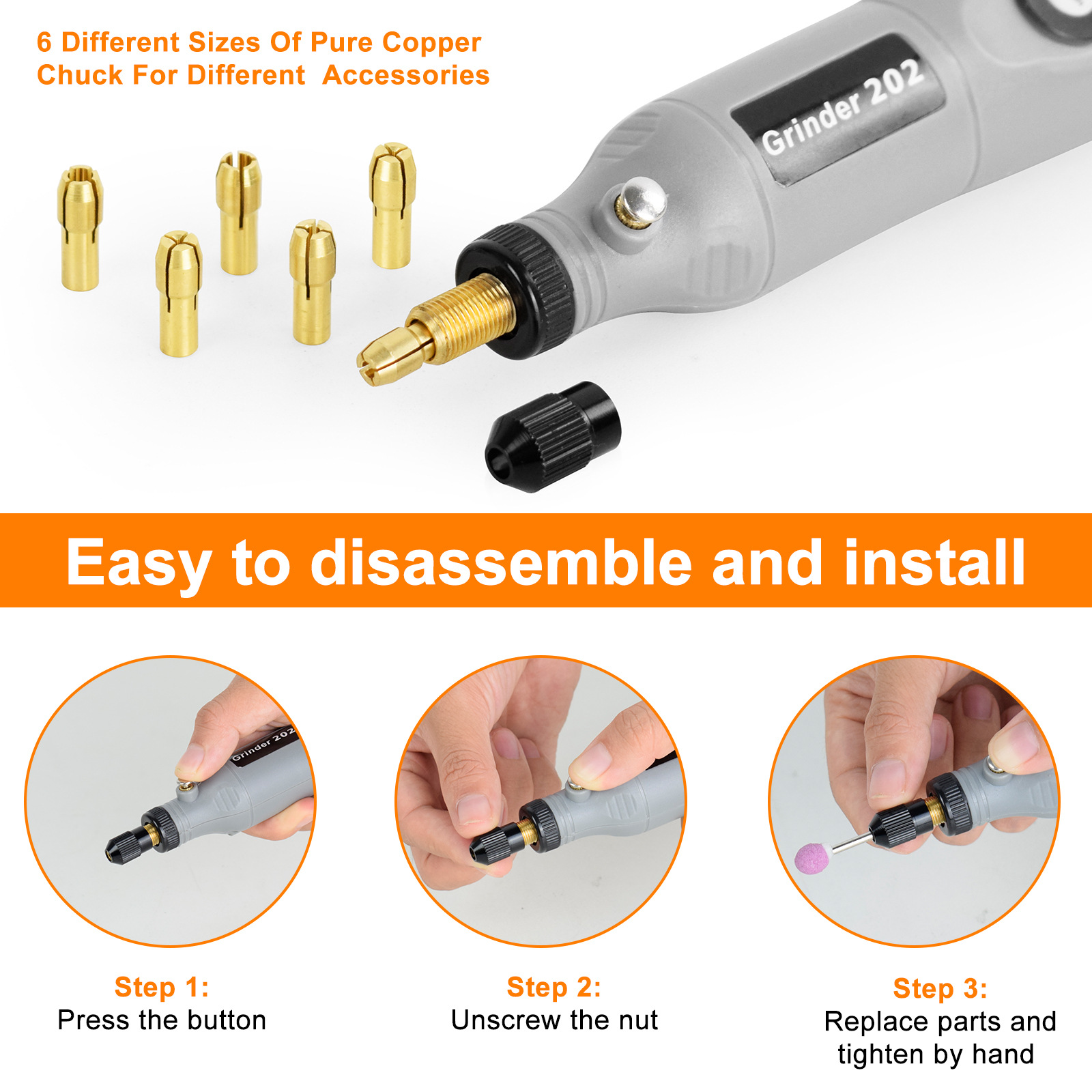 Manufacturer wholesale mini electric grinder USB rechargeable electric drill utility tool kit multi-function grinding tool 5-speed polishing with light