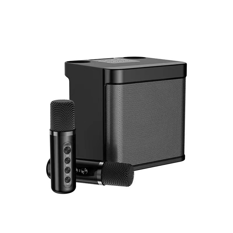 YS203K song Bluetooth audio cross-border wireless dual microphone KTV all-in-one home outdoor 203 Bluetooth speaker