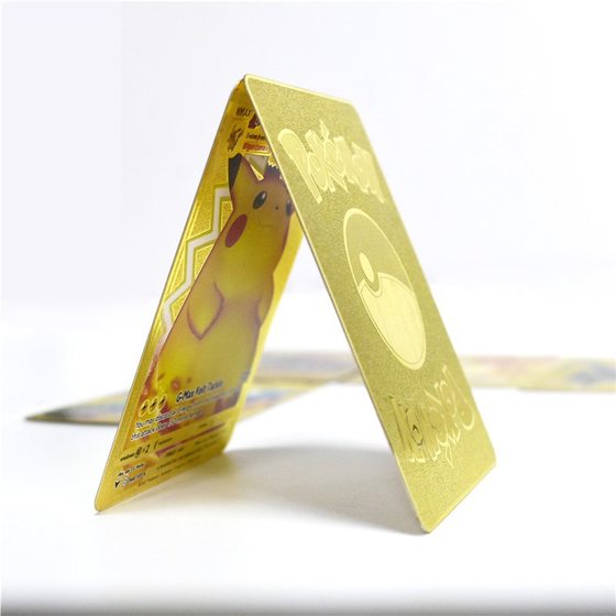 Hot-selling Pokemon Metal Card Pokemon Pet Elf Pokemon English Spanish Game Board Game Card