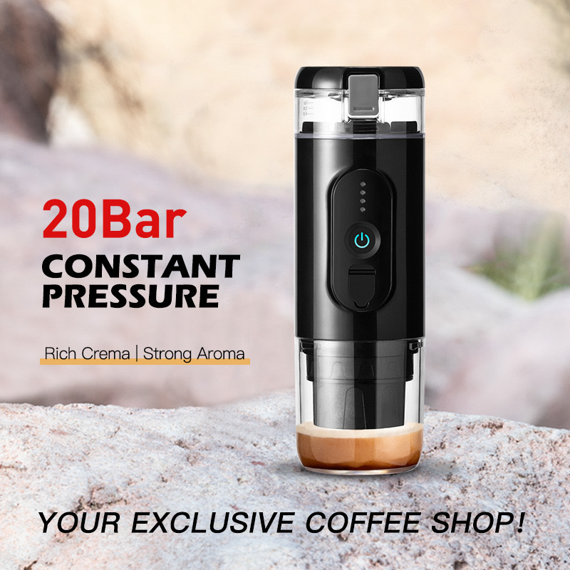 Wireless heating Italian coffee machine powder capsule charging portable outdoor travel car household electric coffee machine