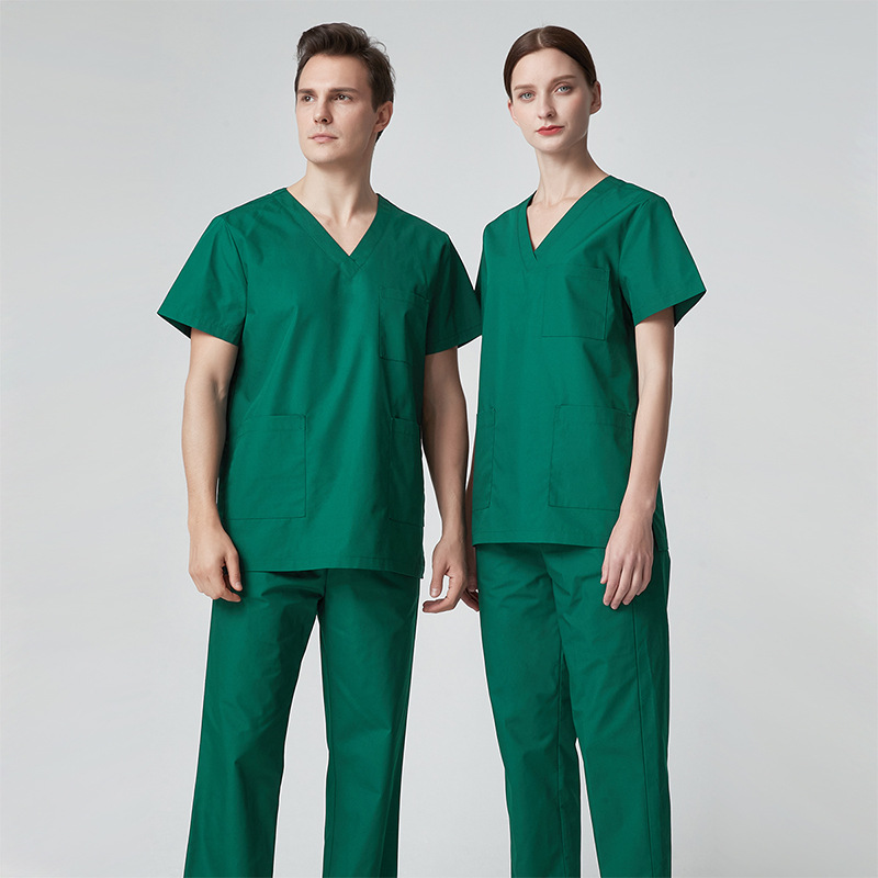 High-end Hand-washing Clothes Stretch Quick-drying Korean Style Pure Cotton Split Suit Doctor Brush Hand Clothes Surgical Work Clothes Surgical Clothes