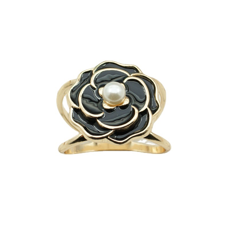 Classic Silk Towel Buckle High-grade Coat Belt Buckle High-grade Buckle Pearl Square Scarf Fixed Buckle Multifunctional Corner Buckle