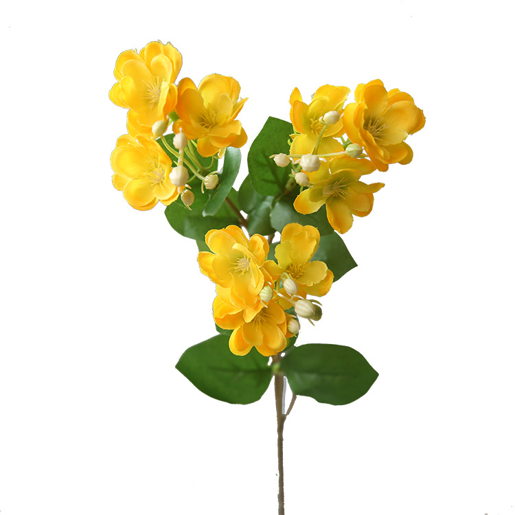 Single small Jasmine artificial flower artificial flower living room dining table coffee table pastoral floral flower arrangement