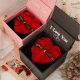Rose gift box necklace ring earrings lipstick box empty box confession creative birthday gift box